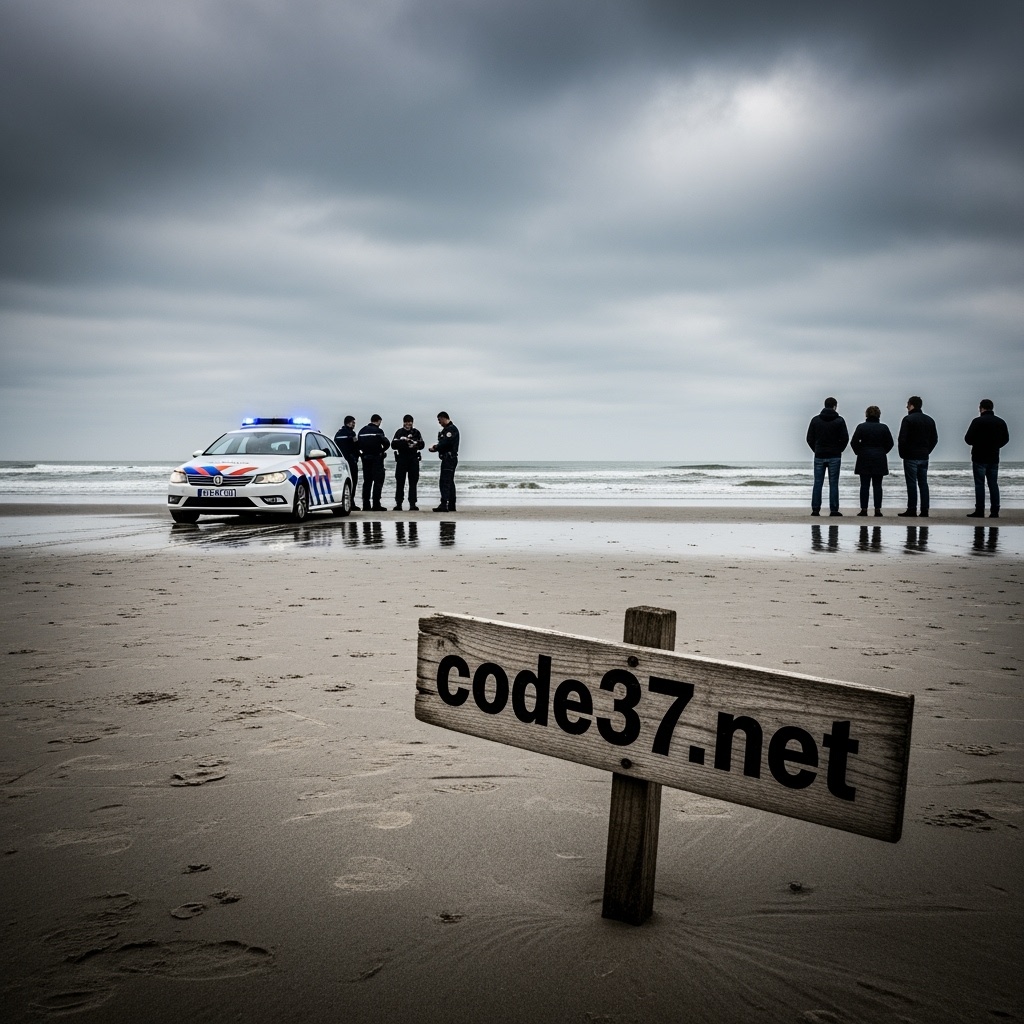 The dead woman on the beach